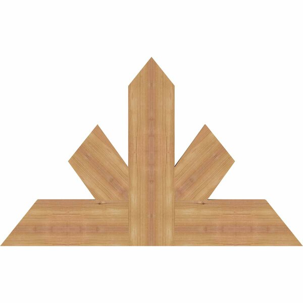 Ekena Millwork Saratoga Timber Gable Bracket, Western Red Cedar, 36"W x 23"H x 1 1/2"D x 5 1/2"F, 15/12 Pitch GBW036X23X0206SAR00SWR - main